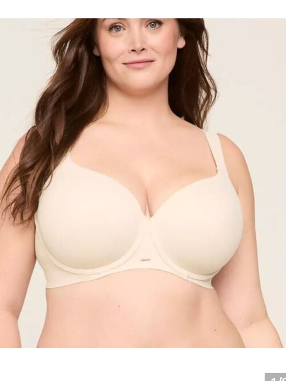 Cacique Modern Luxe Lined Balconette Bra in 50b Sand Dollar Tan Beige
